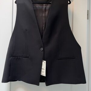 Zara Black Tailored Vest